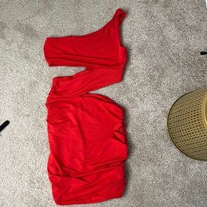 Women’s red dress